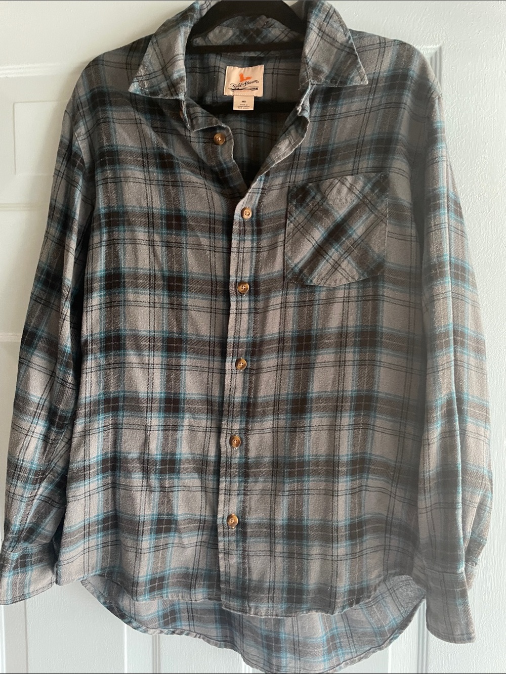 Field & Stream Plaid Button-Down Flannel Shirt